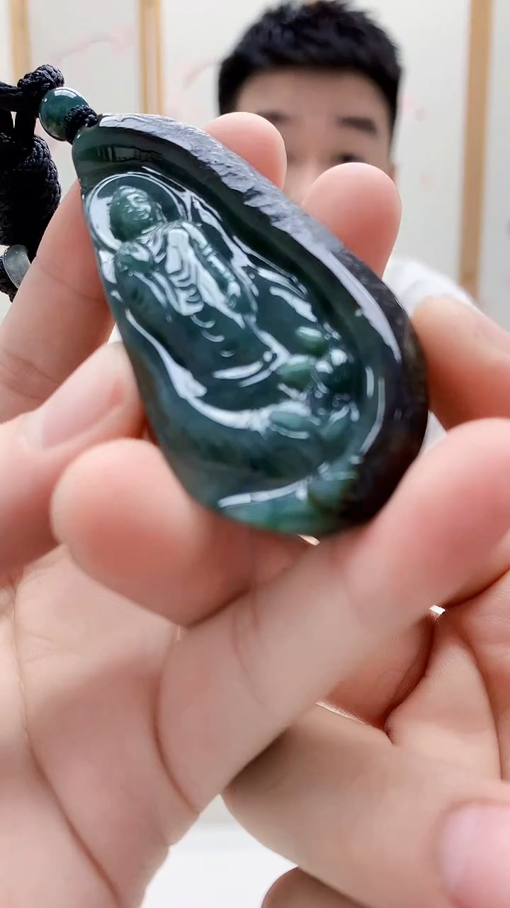 未镶嵌定制翡翠5028bb-毛货挂件42