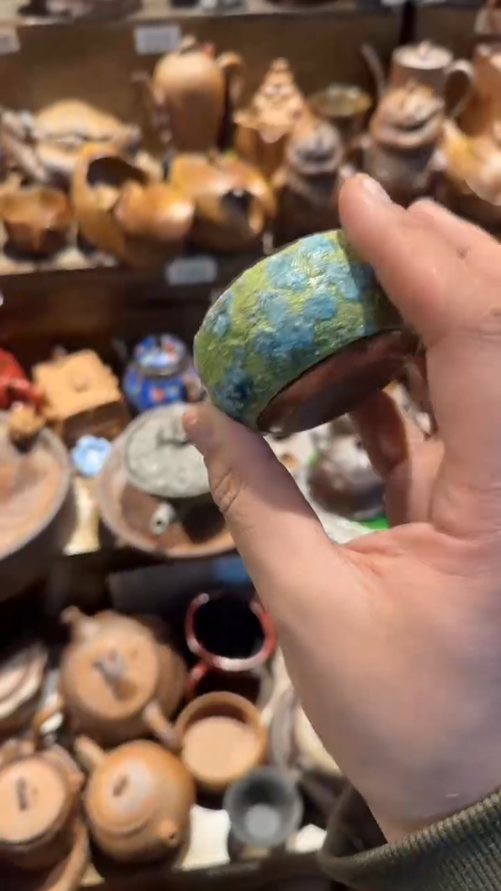 一**笑陶器由心造老岩泥优选茶器      蓝色