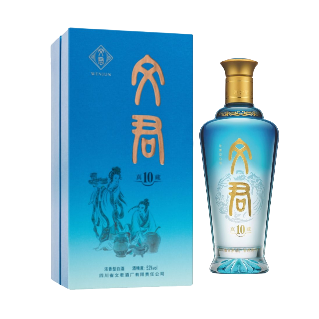 文君真藏10 浓香型白酒500ml*6瓶38度