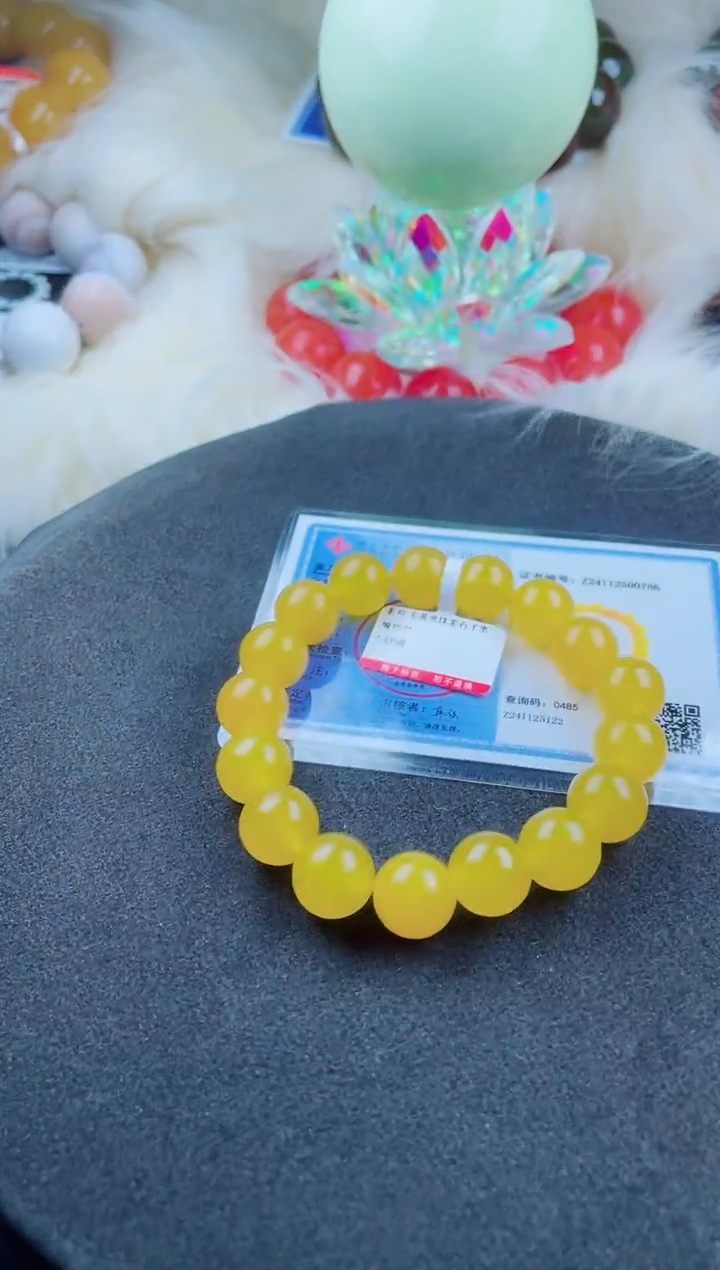 玛瑙/玉髓手链未镶嵌龙胆玉14