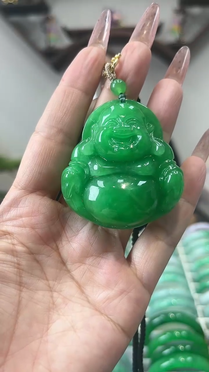 【闪购商品】砖雕a64 手工雕刻佛公吊坠