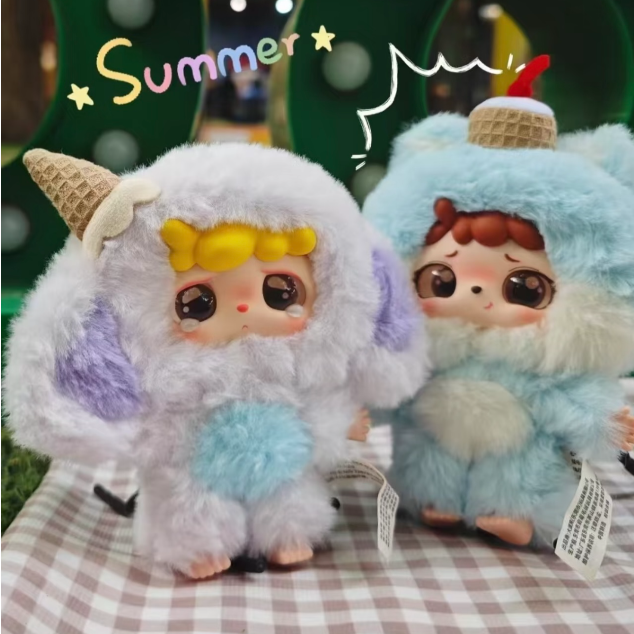 【新品】娃三岁baby three全新IP米兔兔和呼啦啦毛绒盲盒挂件潮玩