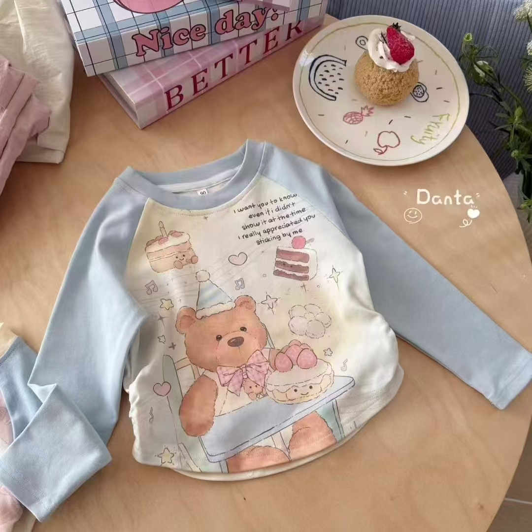 女童春款韩版可爱甜系长袖