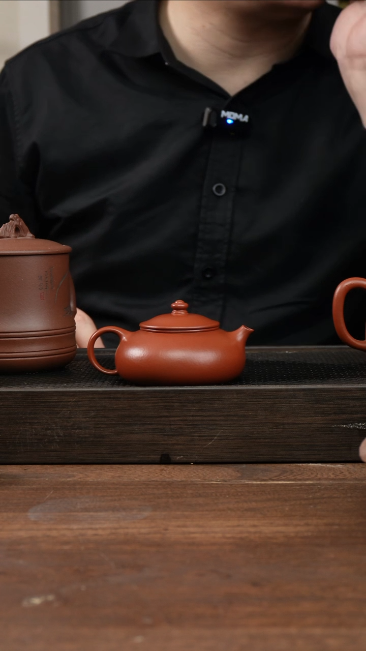 茶杯紫砂张***鱼朱泥小寒江      130CC  