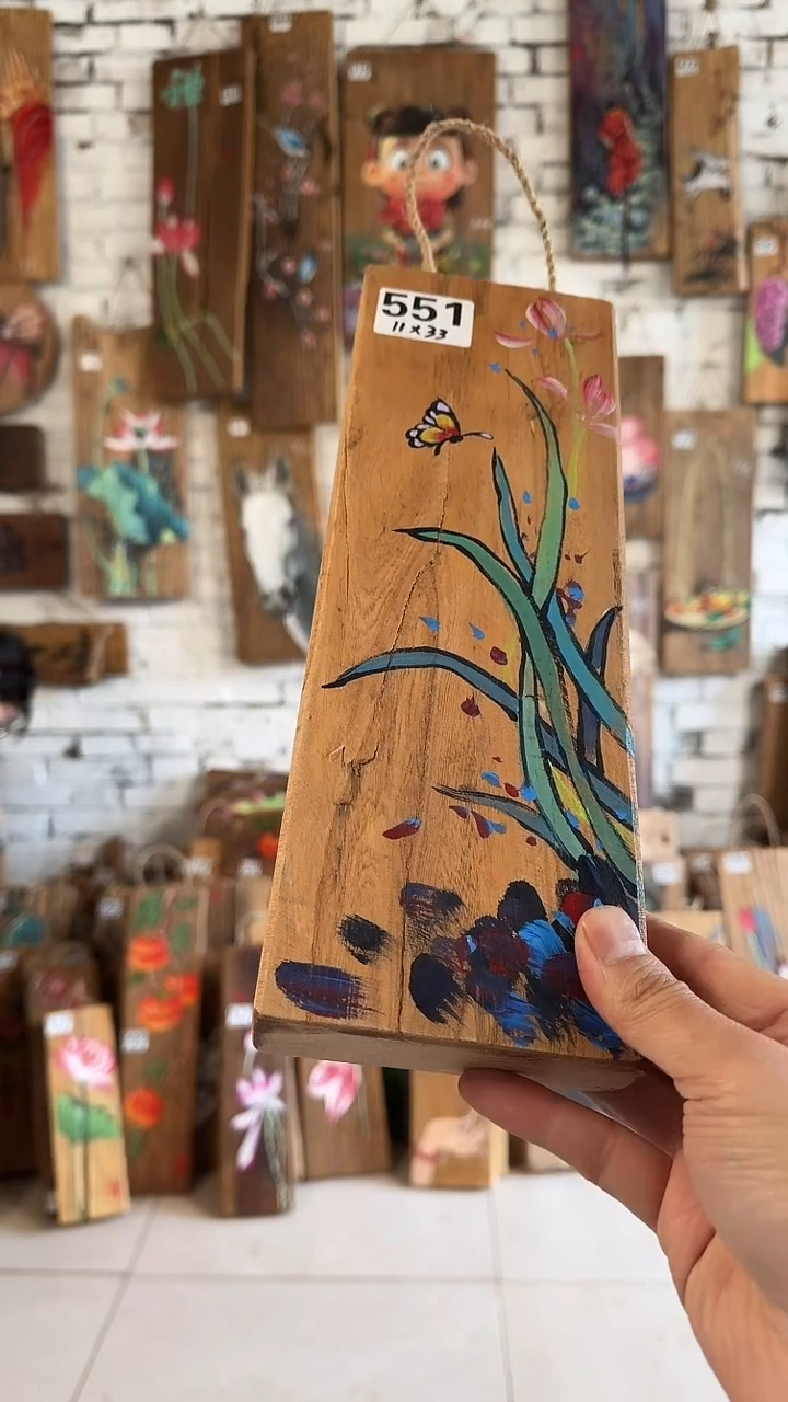 【闪购商品】桃核吊坠551号木板画