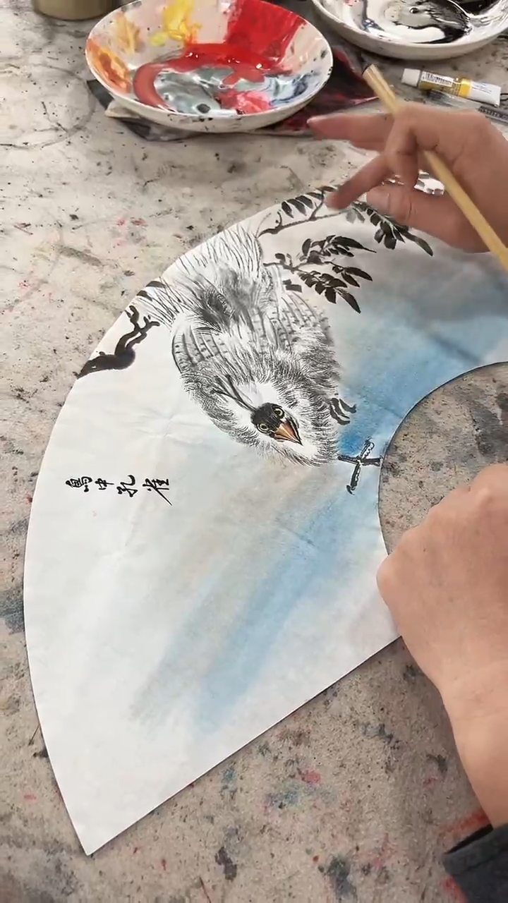 国画朱路军/国画/花鸟
