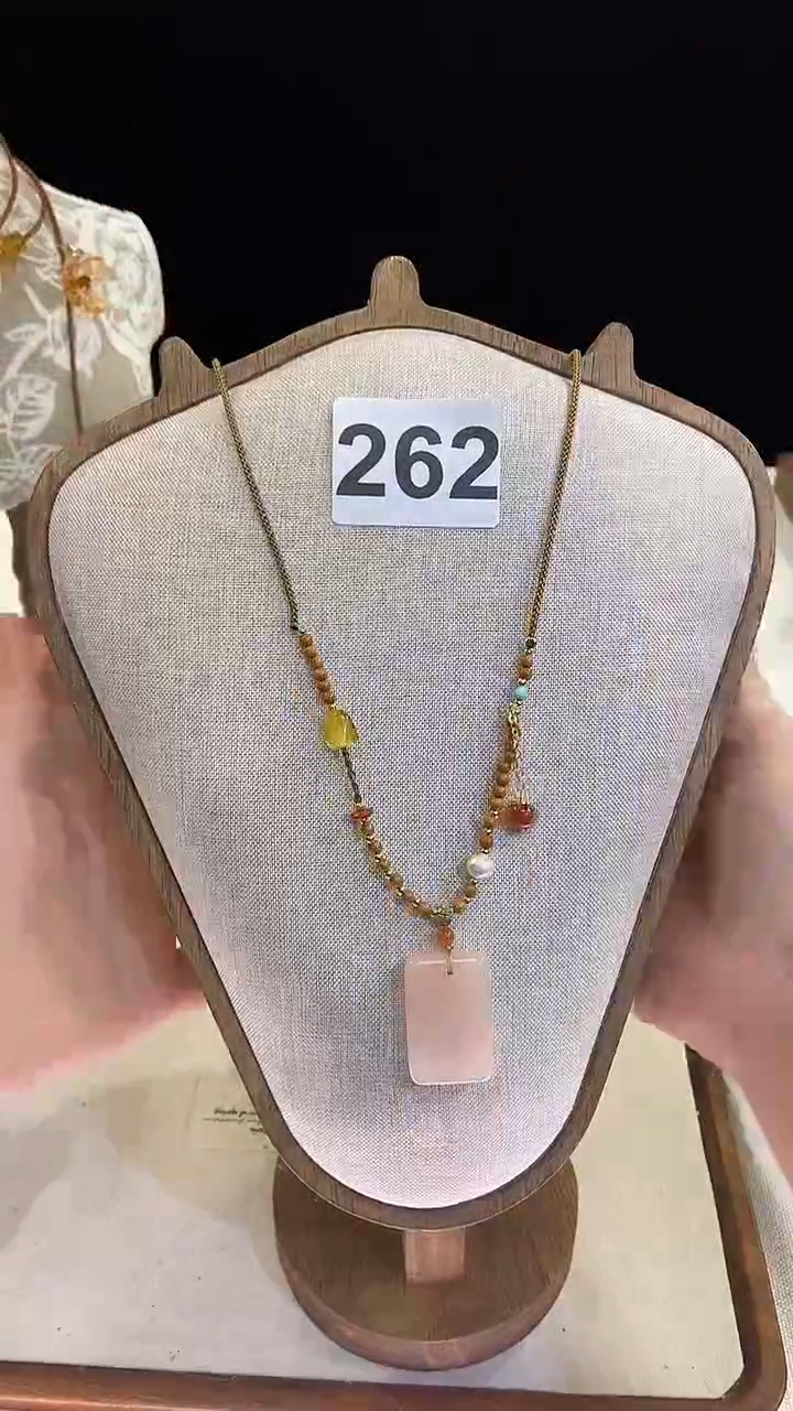 项链钛钢淡水珍珠262