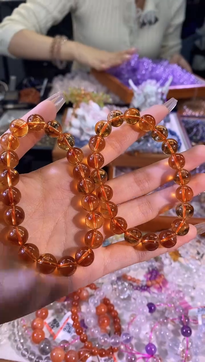 【闪购商品】水晶手链未镶嵌特级黄塔晶毕业高货10mm+多样性发其一