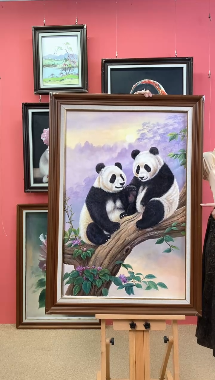 油画雪*尺寸60*90画芯（不含框）
