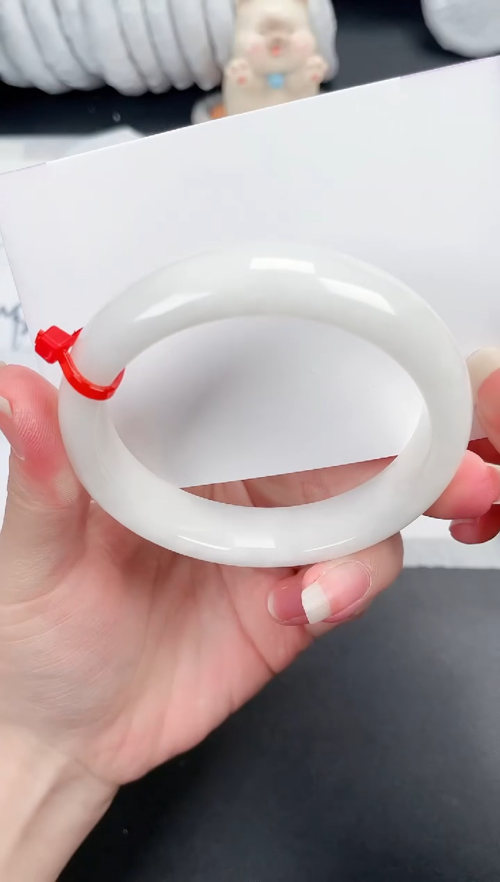 和田玉（白玉）手镯未镶嵌375-57.5