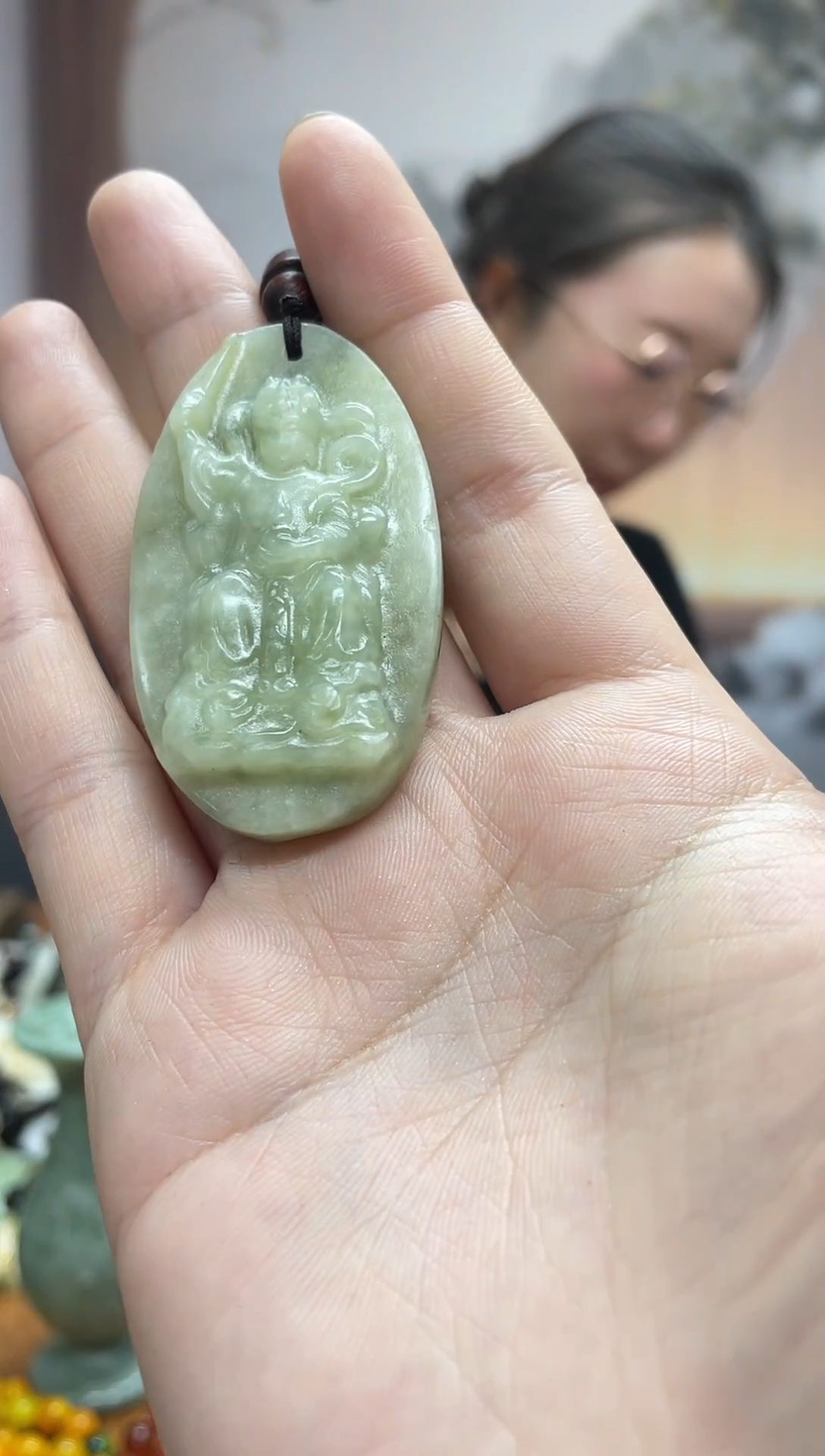 未镶嵌岫玉吊坠·