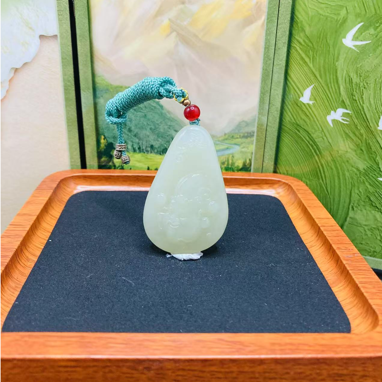 和田玉财神吊坠2772