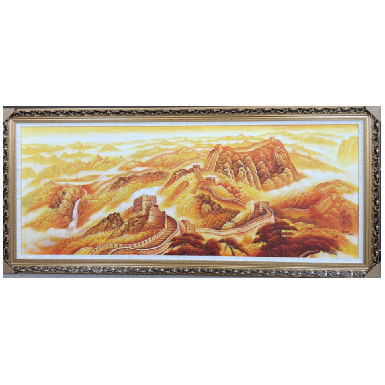 L-K-LWG-2688 刘文桂 长城 68cm*176cm 框-A