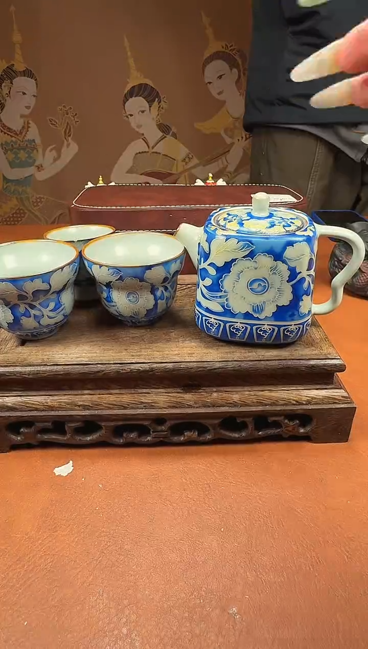 老师手作鎏银一壶三杯礼盒包装