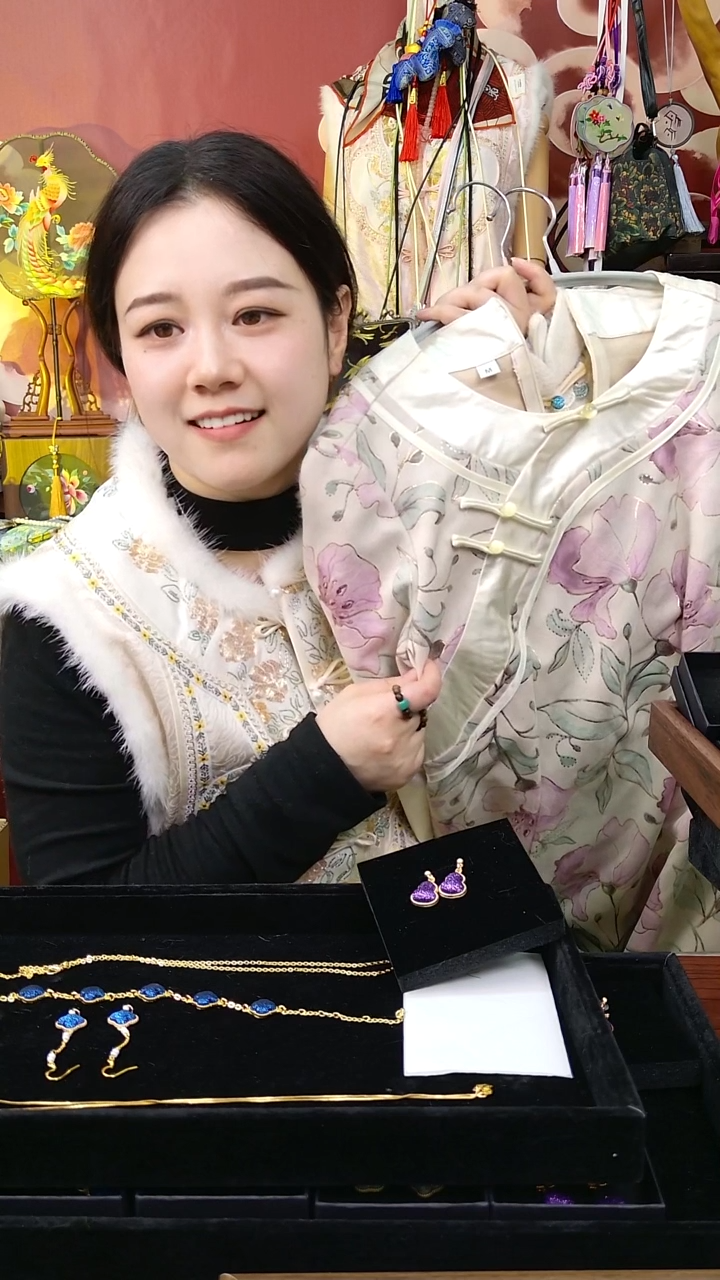 纯铜合金琉璃非遗绒花