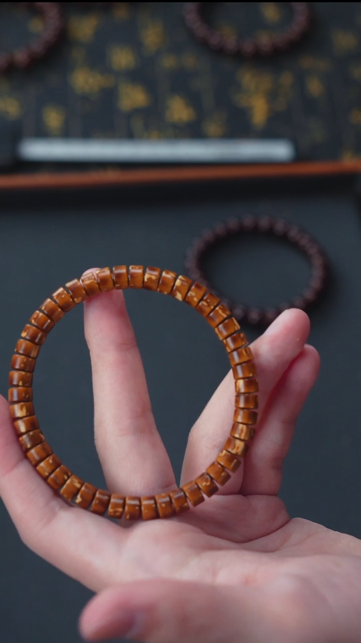 手串紫金鼠实心花皮药片7