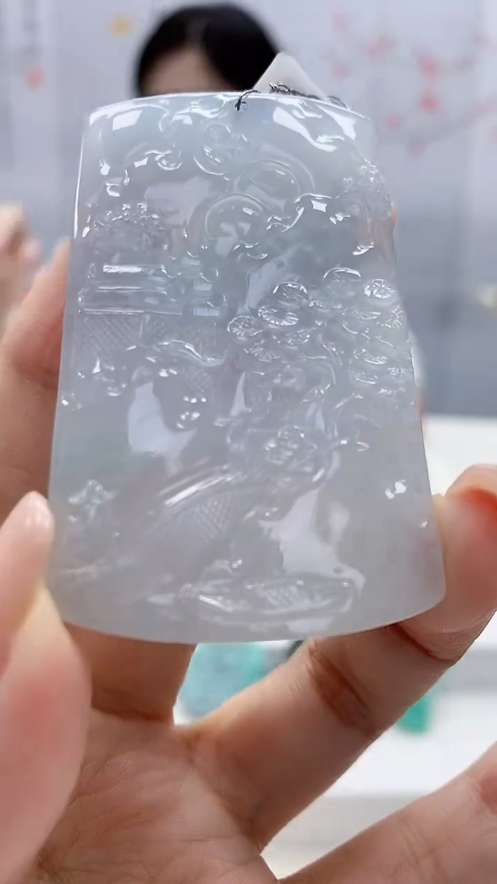 定制翡翠未镶嵌0405xx-毛货挂件33