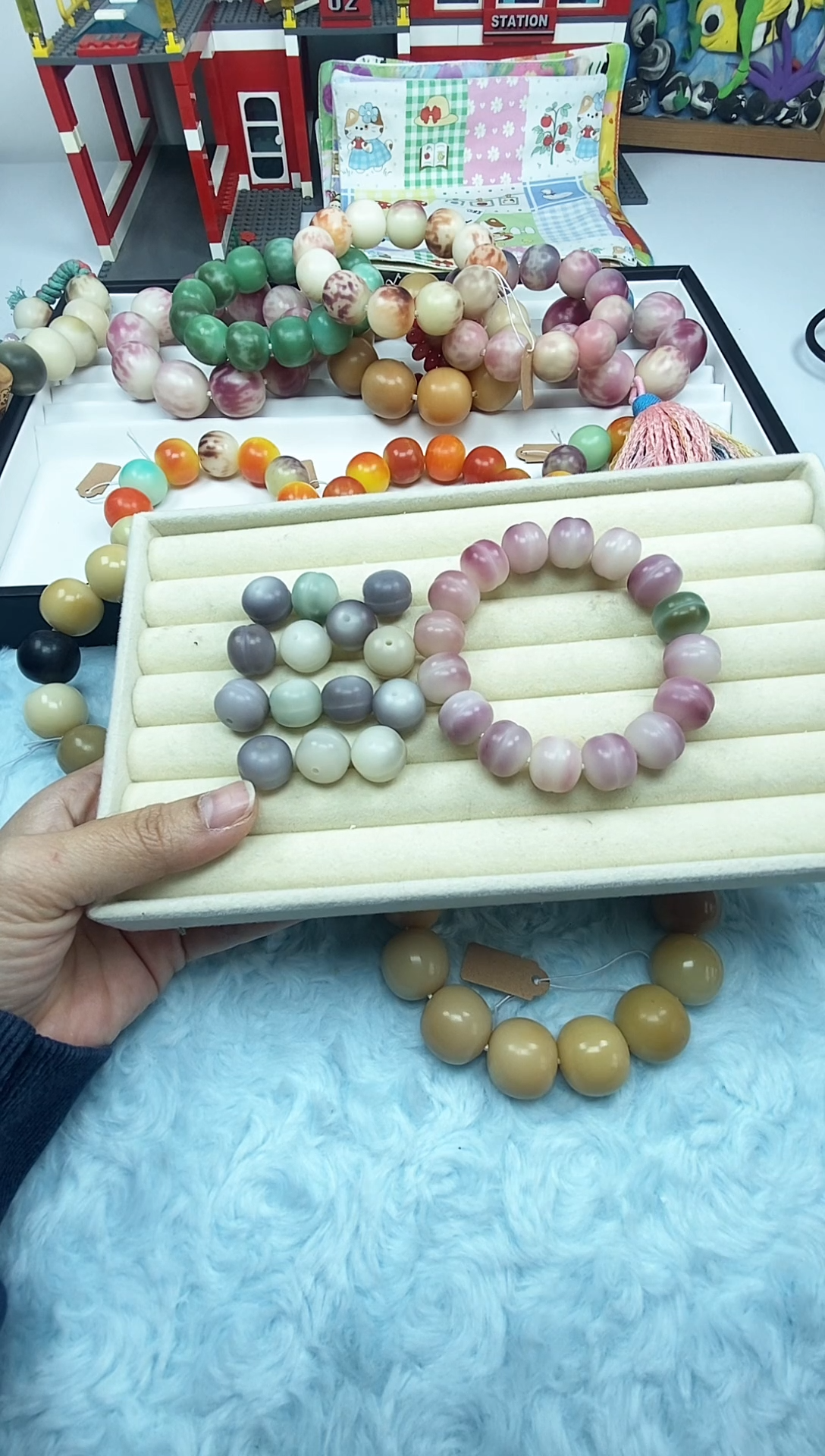 手串菩提根/象牙果手工干磨卡14汉堡珠福利打包价