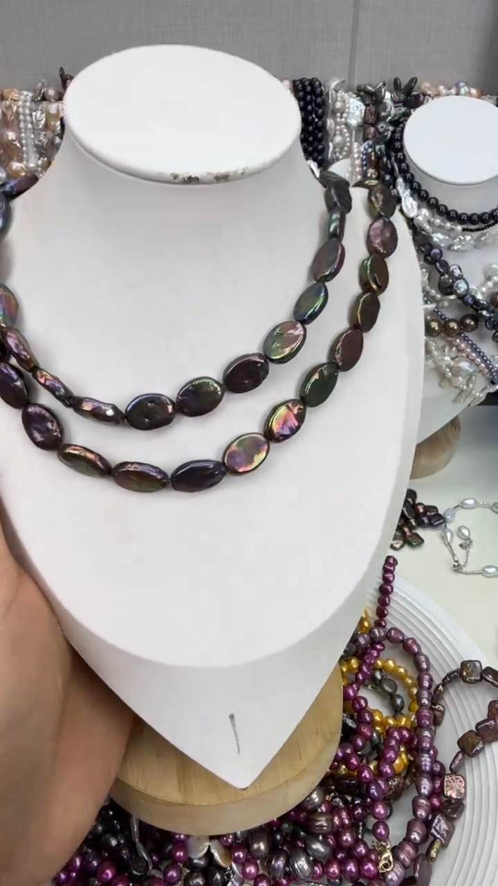 颈饰银S925镶嵌淡水珍珠1