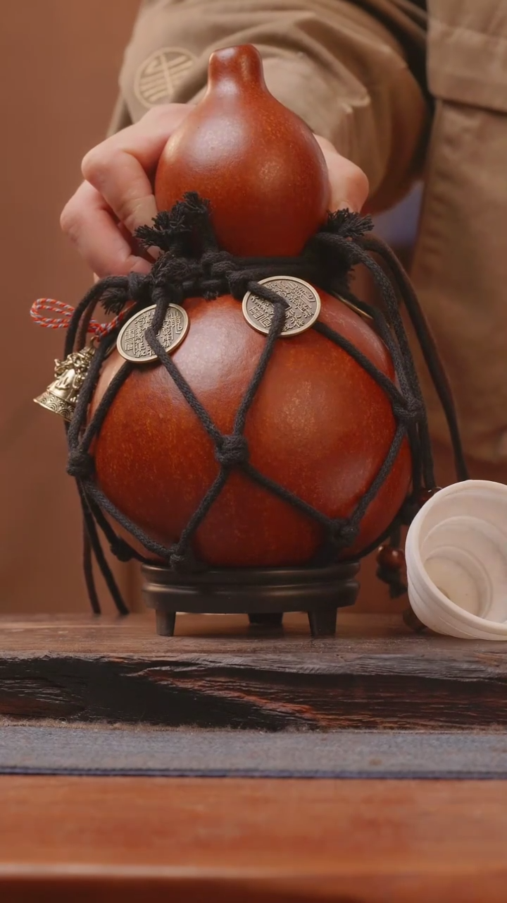 【闪购商品】192号精品大漆葫芦防腐防渗装水茶酒