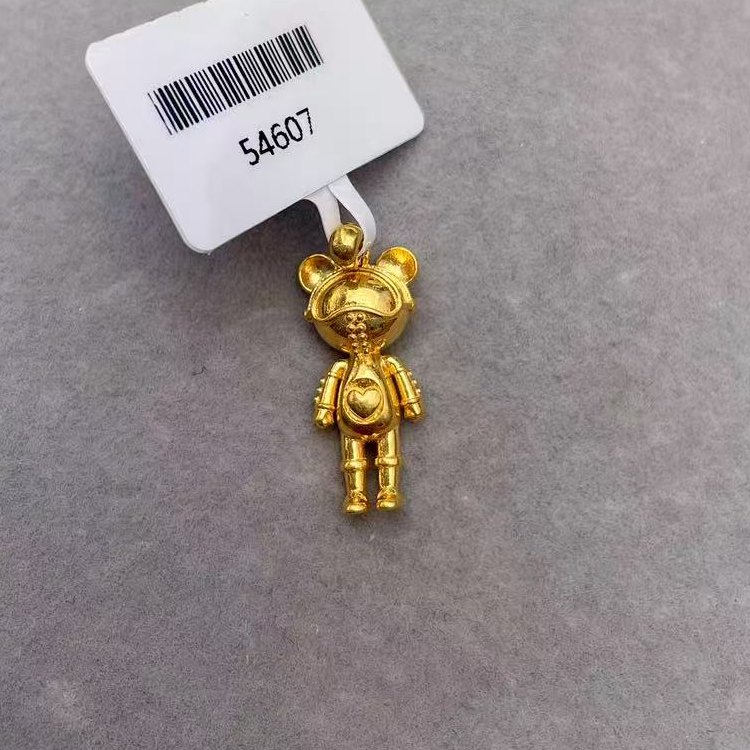 【金羽黄金】足金999小熊2.9