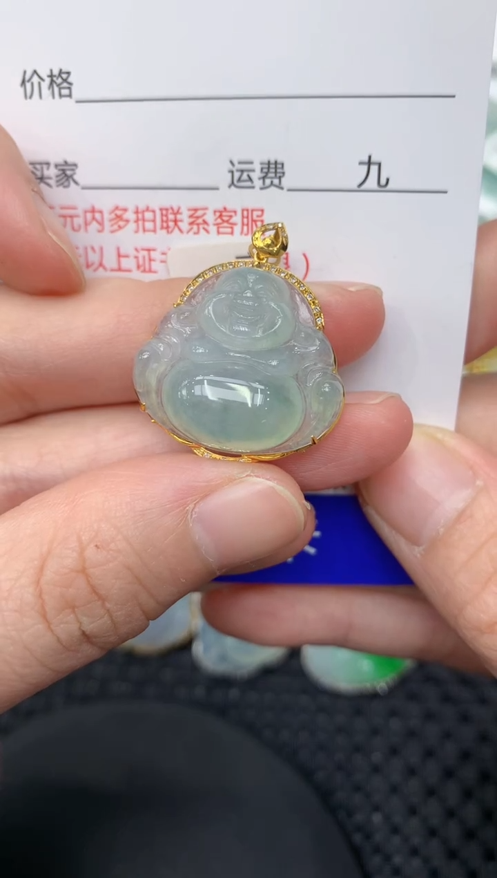 【闪购商品】翡翠颈饰18K金镶嵌11111111111