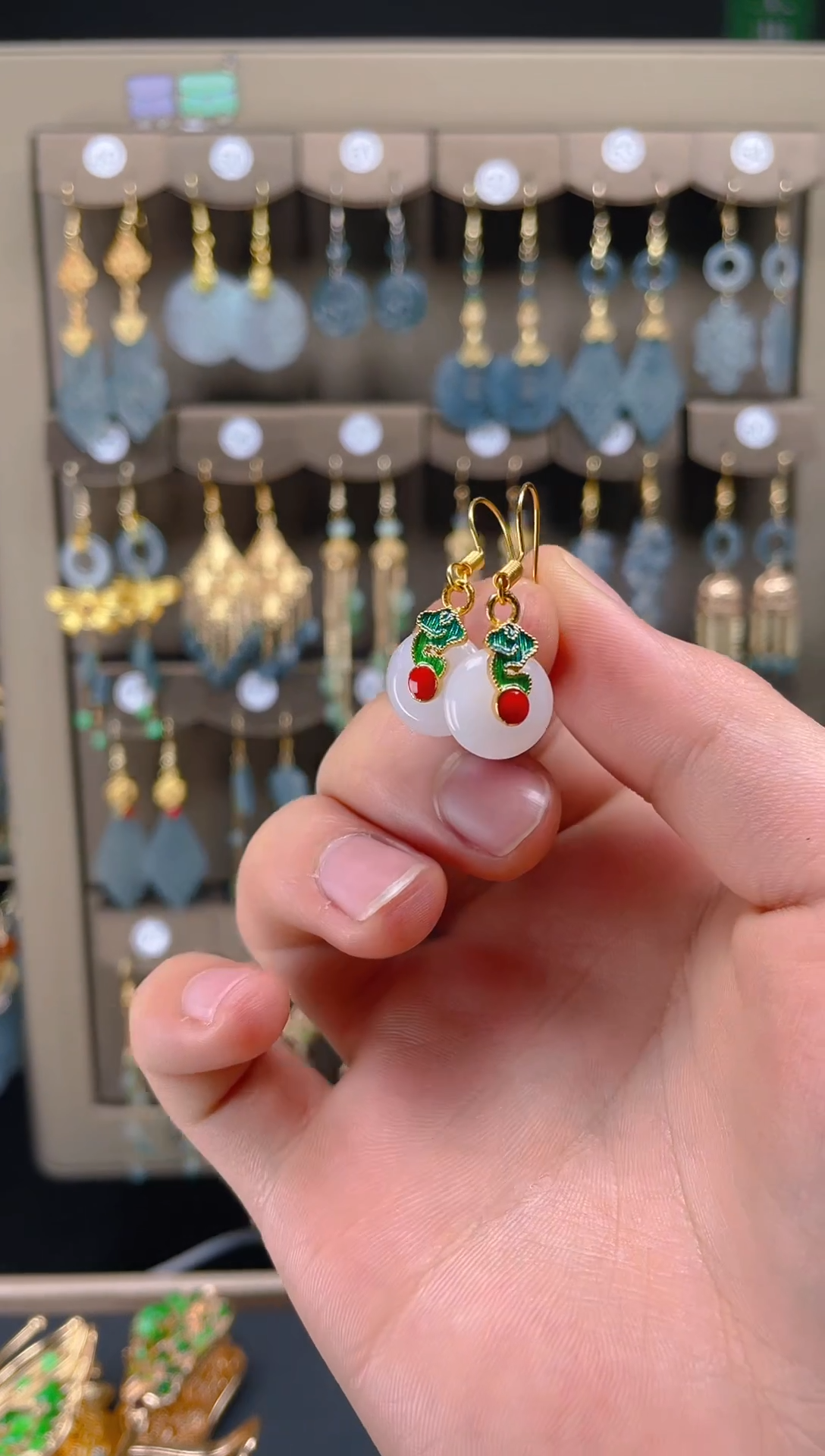 【闪购商品】玛瑙/玉髓耳饰合金055玛瑙饰品