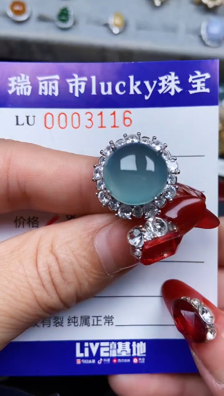 【闪购商品】翡翠颈饰银S925镶嵌3116