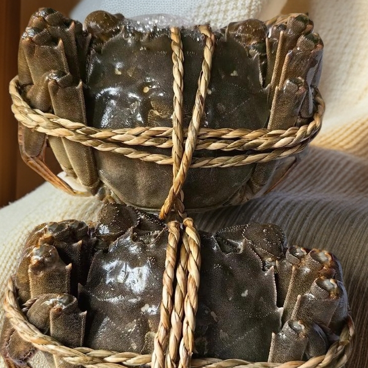 【1.8母大闸蟹约0.9两/只】昆明小时达到家【加工熟食】