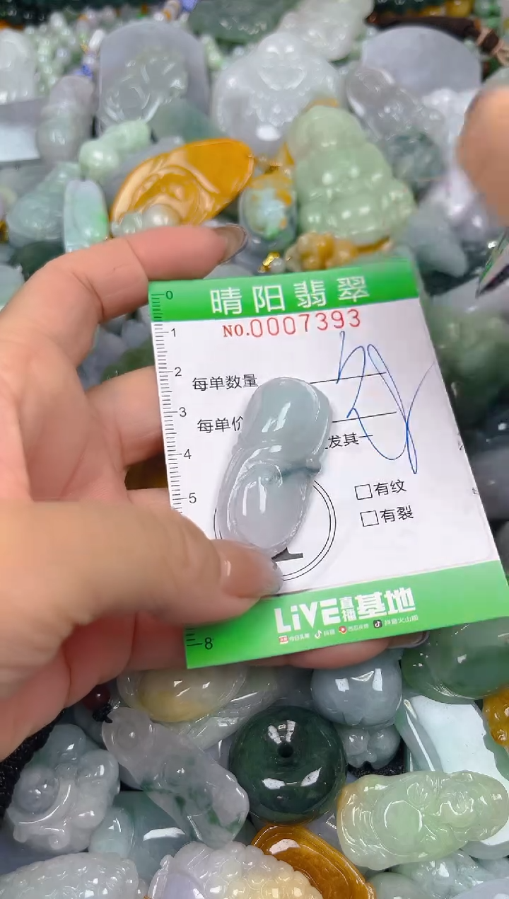 翡翠未镶嵌颈饰闪购0007393