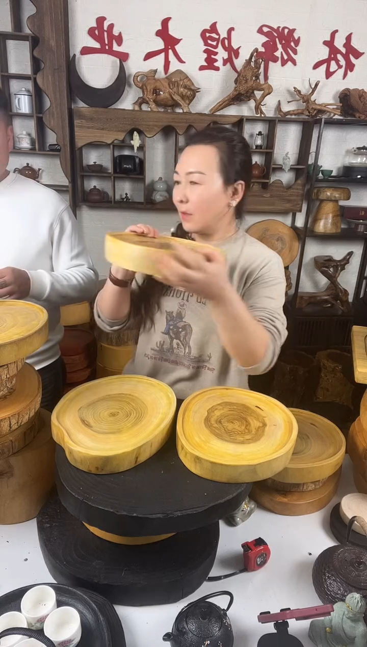 @****?一物一拍手工制作诧异寂风干泡台茶台