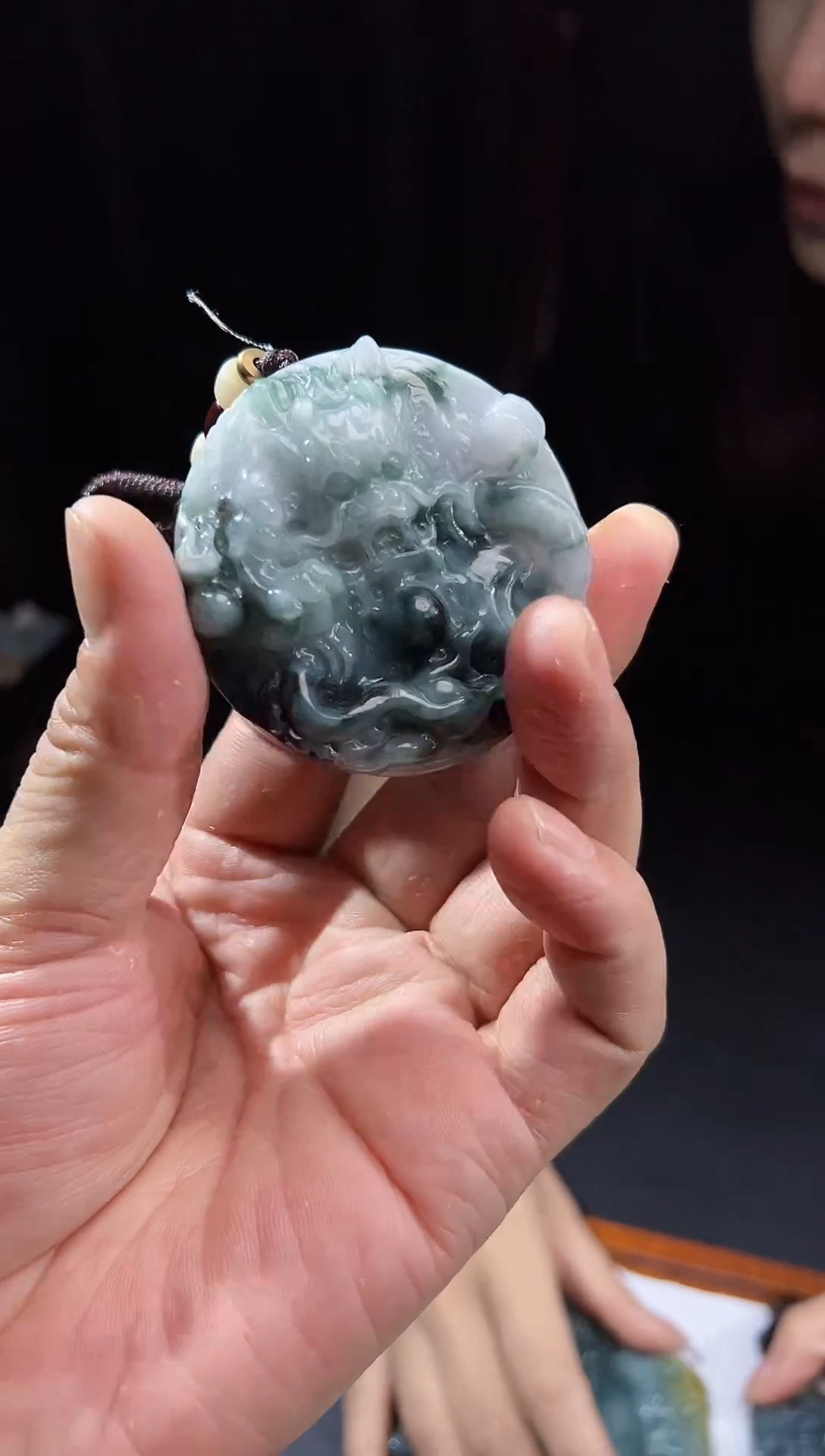 【闪购商品】翡翠颈饰未镶嵌天然A货翡翠（多样性发）龙牌49103