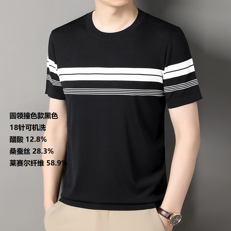 【619】桑蚕丝天丝醋酸羊毛18针可机洗