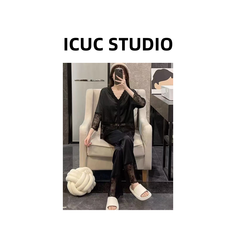ICUC STUDIO-【回家的诱惑】 夏季新款凉快舒适睡衣套装23