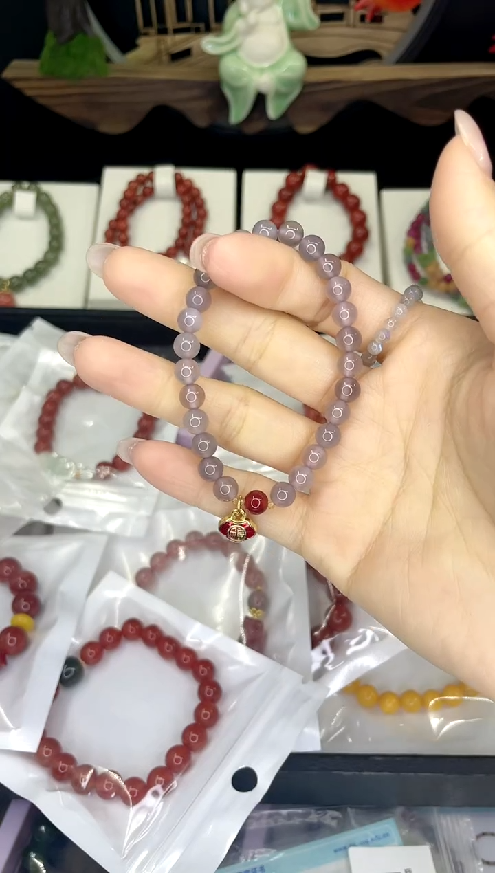 【闪购商品】玛瑙/玉髓手链合金手链