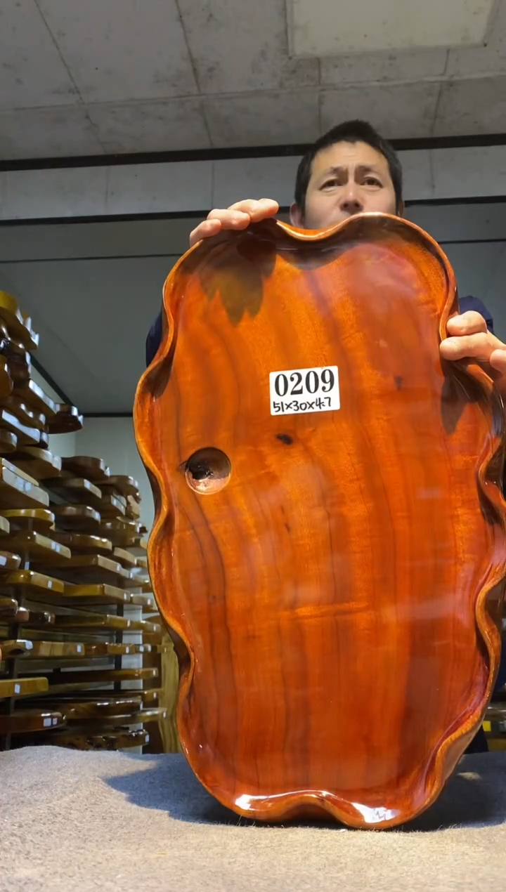 实木茶盘 一物一拍（不含配件）