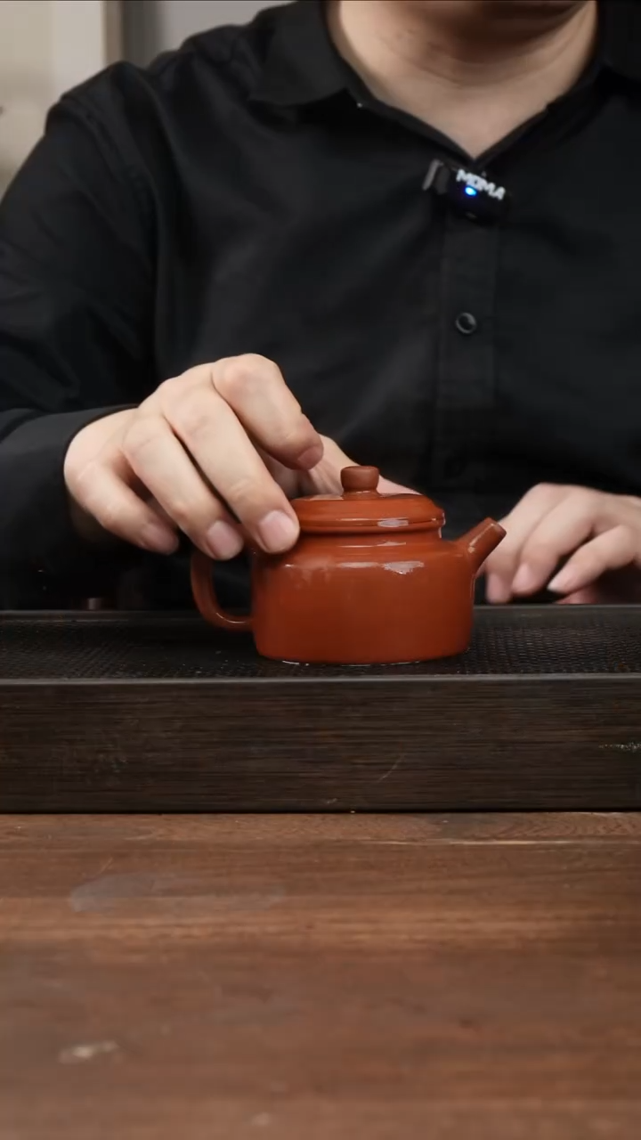 茶杯紫砂红清水德钟       200CC 