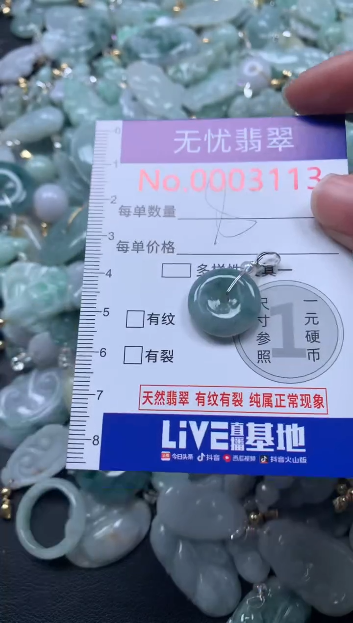 颈饰未镶嵌翡翠3113