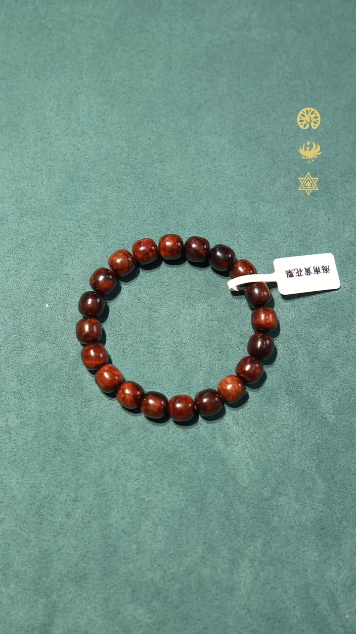 手串/手链黄花梨/降香黄檀百**青老料紫油梨10mm佛珠