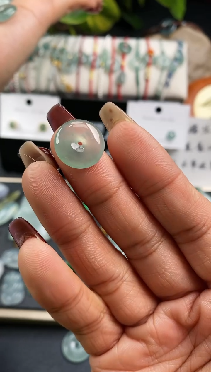 【闪购商品】翡翠裸石369平安扣~默认裸石发货