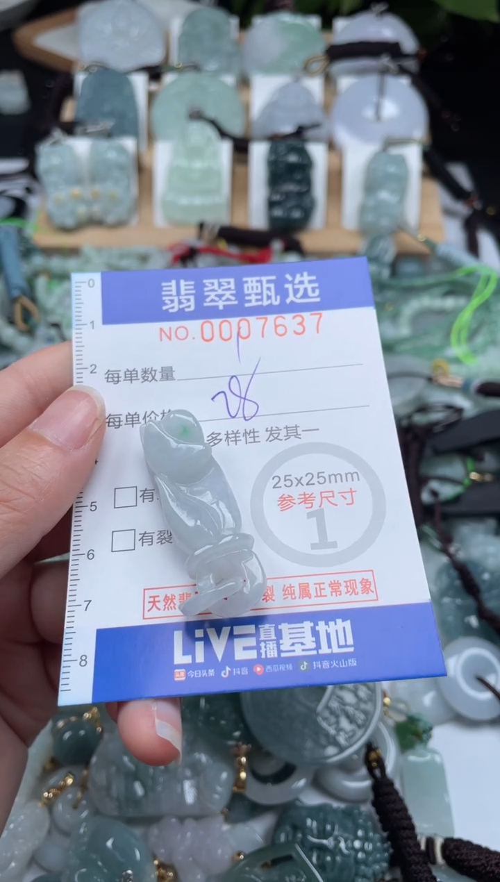 【闪购商品】翡翠未镶嵌颈饰00..7637