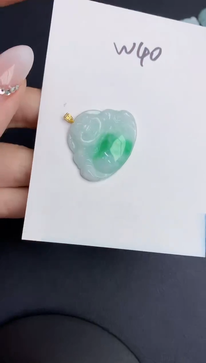 【闪购商品】翡翠颈饰18K金镶嵌000000000000