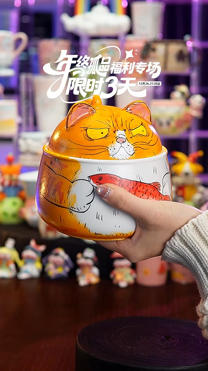杯子瓷S323微瑕景德镇手工手绘杯子摆件