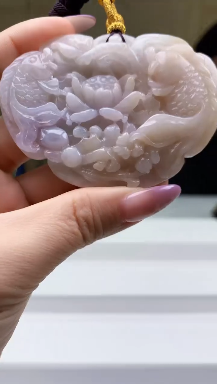 【闪购商品】定制翡翠未镶嵌5060ty-毛货挂件128