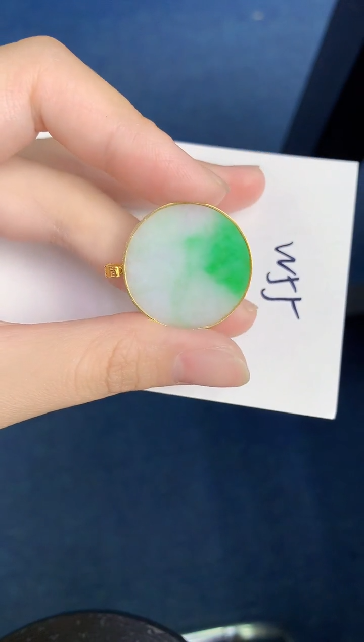 【闪购商品】翡翠颈饰18K金镶嵌000000000