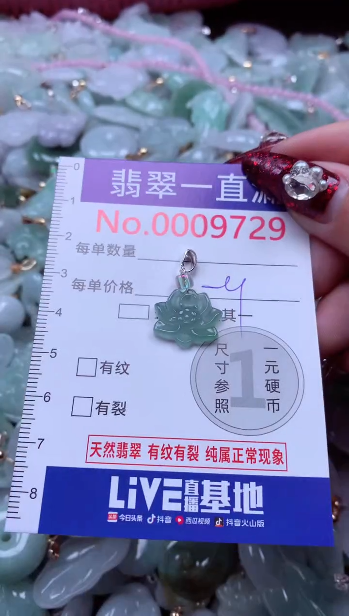 吊坠(不含链)未镶嵌翡翠9729