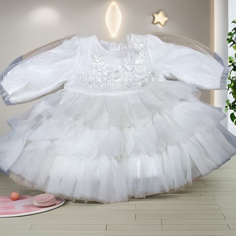 b家女童春秋连衣纱裙-050