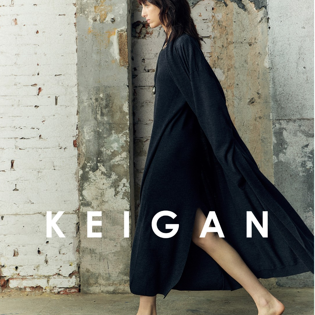 KEIGAN/开间德国BIELLA可水洗羊毛极简ROW风堆领慵懒针织3件套