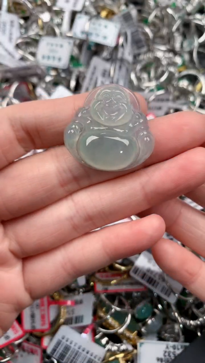 银S925镶嵌戒指翡翠10                     1