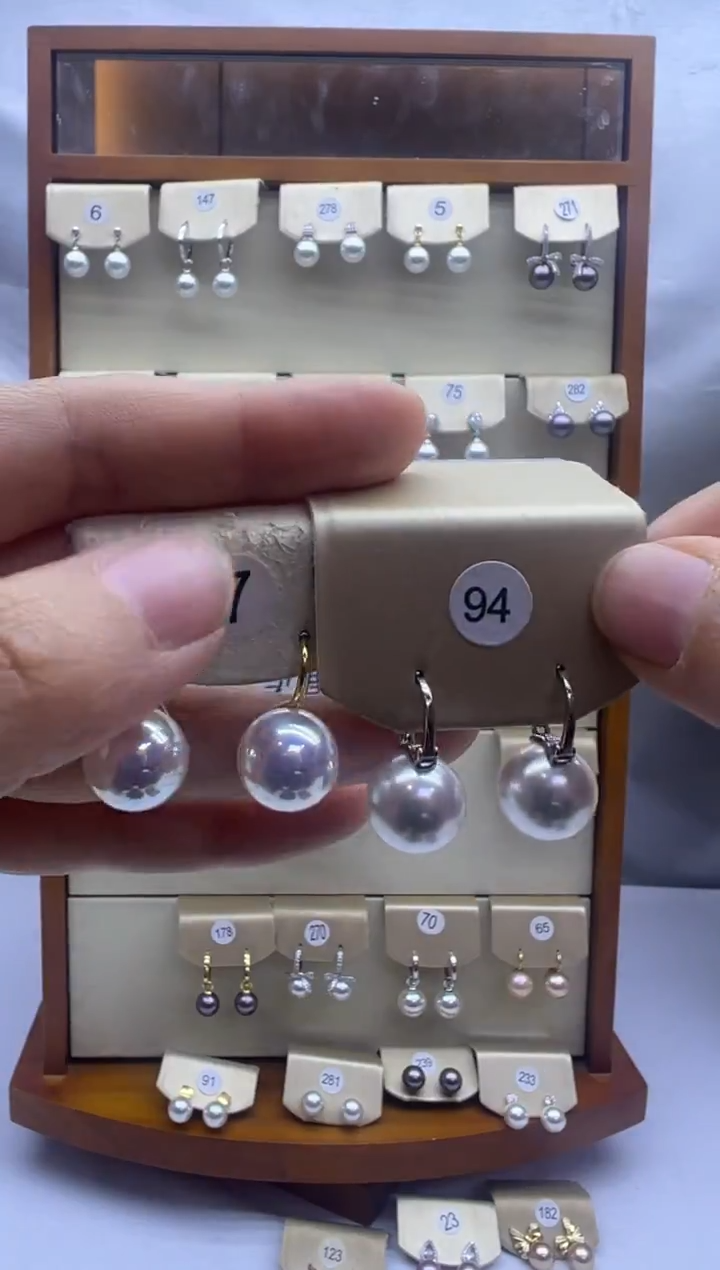 未镶嵌耳饰淡水珍珠7+94